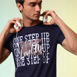 HRX by Hrithik Roshan Men Typography Printed Pure Cotton T-shirt-image-88