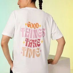 HRX by Hrithik Roshan Typography Printed Drop-Shoulder Sleeves Pure Cotton T-shirt-image-80