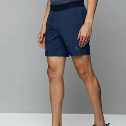 Skechers Men Navy Blue Sports Shorts with e-Dry Technology Technology-image-79