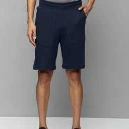 Skechers Men Navy Blue Sports Shorts with e-Dry Technology Technology-image-85