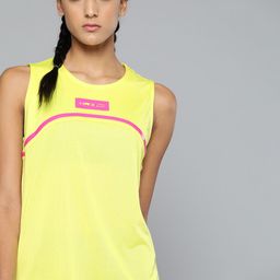HRX By Hrithik Roshan Women Neon Lime Rapid-Dry Typography Training T-shirt-image-73