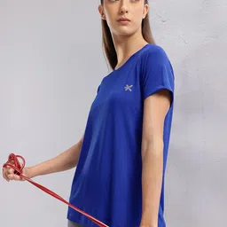 HRX by Hrithik Roshan Brand Logo Printed Rapid-Dry Sports T-shirt-picture-4