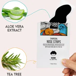 PEESAFE Set of 3 FURR Charcoal Nose Strips with Aloe Vera & Tea Tree - 3 Strips Each image 3