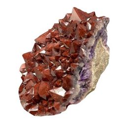 MARSS GEMS AND CO Amethyst with Hematite Inclusions | Amethyst Raw Auralite Cluster Stone | Thunder Bay Amethyst with Hematite image 1