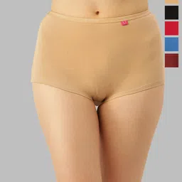 Dollar Missy Pack of 12 Solid Inner Elasticated Boy Shorts Panty MMBB-141S-R3-24-AST-PO12-16