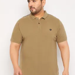 Club York Plus Size Polo Collar Cotton T-Shirt-image-49