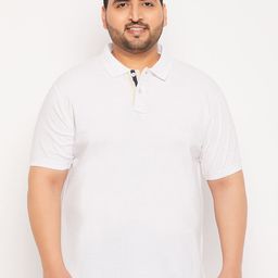 Club York Plus Size Polo Collar Cotton T-Shirt-image-55