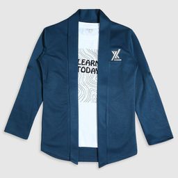 CAVIO Boys Long Sleeves Open Front Shrug With T-Shirt-4
