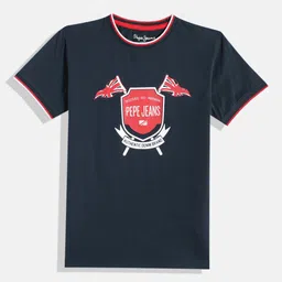 Pepe Jeans Boys Brand Logo Printed Pure Cotton T-shirt-picture-12