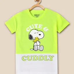 Kids Ville Girls Snoopy Printed Cotton T-shirt-picture-18