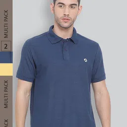 LUX NITRO Pack Of 2 Anti Odour Polo Collar T-shirts-picture-26