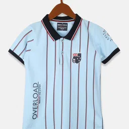 Monte Carlo Boys Striped Polo Cotton T-shirt-image-41