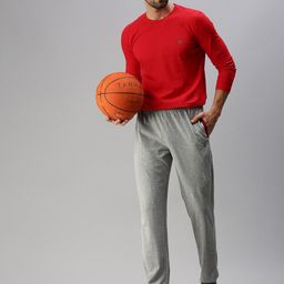 ONN Men Red Solid T-shirt-image-25