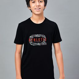 Technosport Boys Graphic Printed Round Neck UPF50 Sun Protection Slim Fit Sports Tshirt-image-108