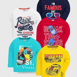KUCHIPOO Boys 5 Printed T-shirt-image-18