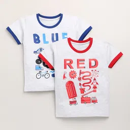 Toonyport Boys Multicoloured Typography 2 Printed Applique T-shirt-picture-17
