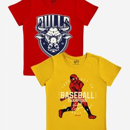 x2o Boys Pack Of 2 Pure Cotton T-shirts-image-89