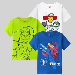 KUCHIPOO Boys 3 Printed Applique T-shirt-picture-49