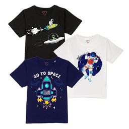 Wear Your Mind Boys Black Set of 3 Printed T-shirt-image-33