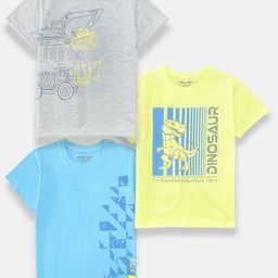 Miss & Chief Boys Pack Of 3 Graphic Printed Pure Cotton T-shirt-image-5