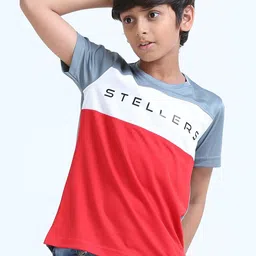STELLERS Boys Colourblocked Applique T-shirt-image-14