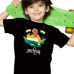 BRATMA Girls Graphic Striped Round Neck Regular Fit T-shirt-picture-22