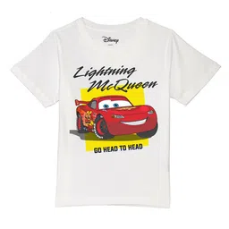 Disney by Wear Your Mind Boys White & Red Cars Printed T-shirt-picture-20