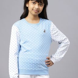 Beverly Hills Polo Club Girls Polka Dots Printed T-shirt-image-42