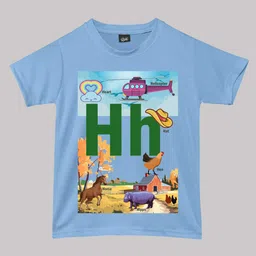 RISH Boys Typography Printed Round Neck Regular T-shirt-6