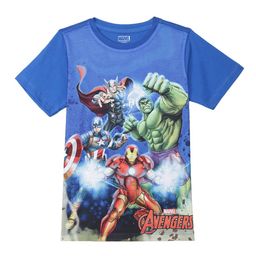 Marvel by Wear Your Mind Boys Blue Avengers Printed T-shirt-image-63