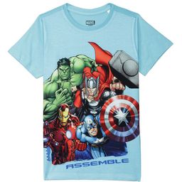Marvel by Wear Your Mind Boys Blue Avengers Printed T-shirt-image-56