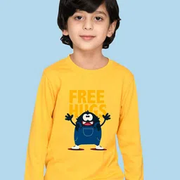 NUSYL Boys Typography Printed Full Sleeve Cotton T-shirt-image-50