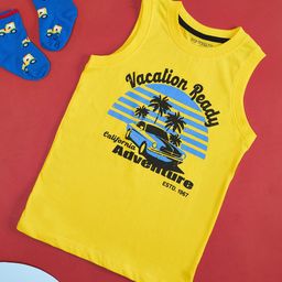 Pantaloons Junior Boys Graphic Printed Sleeveless Cotton T-shirt-picture-44