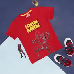 Pantaloons Junior Boys Iron Man Printed Cotton T-shirts-image-84