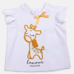 Chicco Infant Girls Graphic Printed T-shirt-image-83