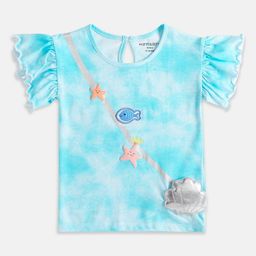 Pantaloons Baby Infant Girls Tie & Dye Applique Cotton T-shirt-image-106