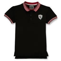 Gini and Jony Boys Striped Polo Collar Cotton Applique T-shirt-picture-36