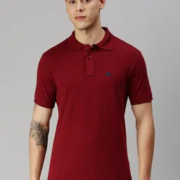 ONN Polo Collar Short Sleeves Antimicrobial Cotton T-shirt-image-52