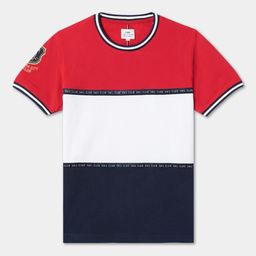 R&B Boys Colourblocked Round Neck Cotton Relaxed Fit T-shirt-picture-17