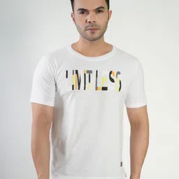 Polo Plus Men Typography Printed Bio Finish Applique T-shirt-image-67