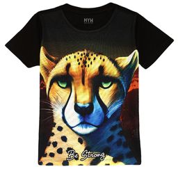 Wear Your Mind Boys Black Printed Applique T-shirt-image-92