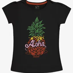 x2o Girls Black & Green Printed T-shirt-picture-35