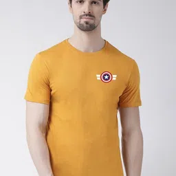 Friskers Men Mustard Yellow T-shirt-image-72