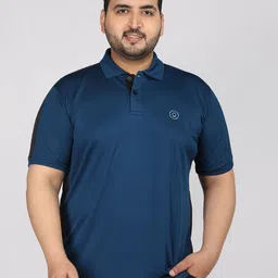 CHKOKKO Men Polo Collar Regular Fit T-shirt-image-63