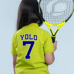 NUSYL Girls Polo Collar Applique T-shirt-image-38