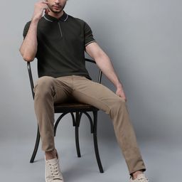 Cantabil Men Polo Collar Applique T-shirt-picture-27