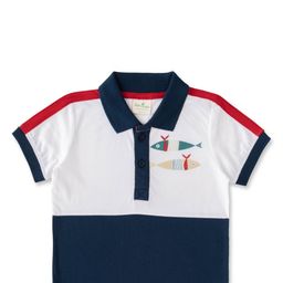 JusCubs Boys Polo Collar Applique T-shirt-image-8
