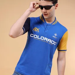 The Indian Garage Co Typography Polo Collar T-shirt-image-26