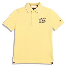 Tommy Hilfiger Boys Typography Polo Collar Applique T-shirt-image-98