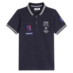Cantabil Boys Typography Polo Collar Cotton T-shirt-picture-16